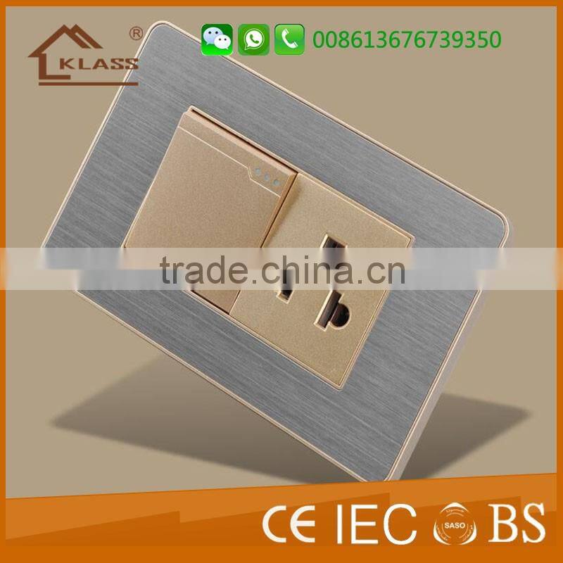 Hot sale stainless steel 1gang 2 way wall switch for home