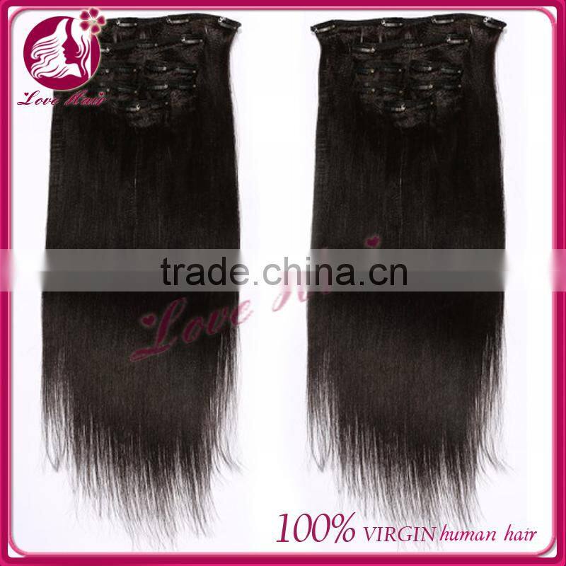 malaysain virgin hairs clip in malaysian hair extensions