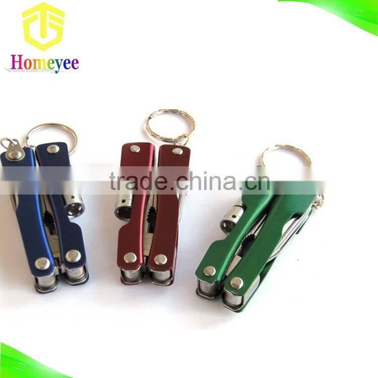 Promotion gift for Electrophoresis surface mini pocket tool in plier with led light
