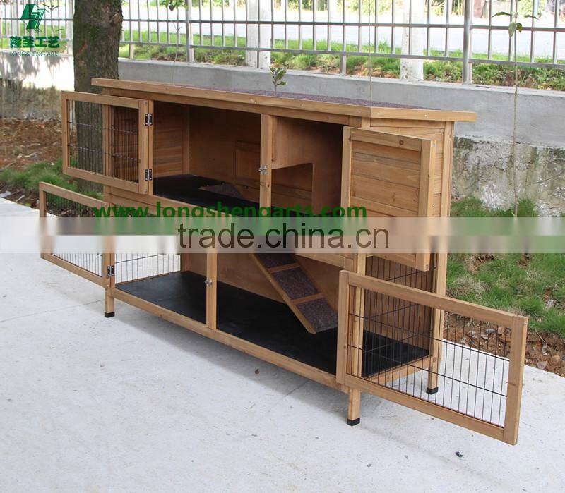 Ourdoor handmade Wooden Rabbit Hutch