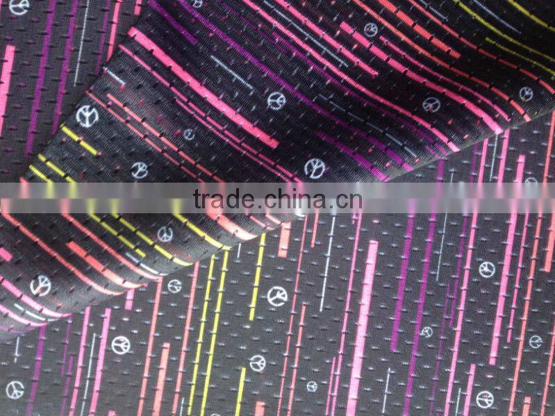 Printed mesh Fabric for sportswear with good air permeability