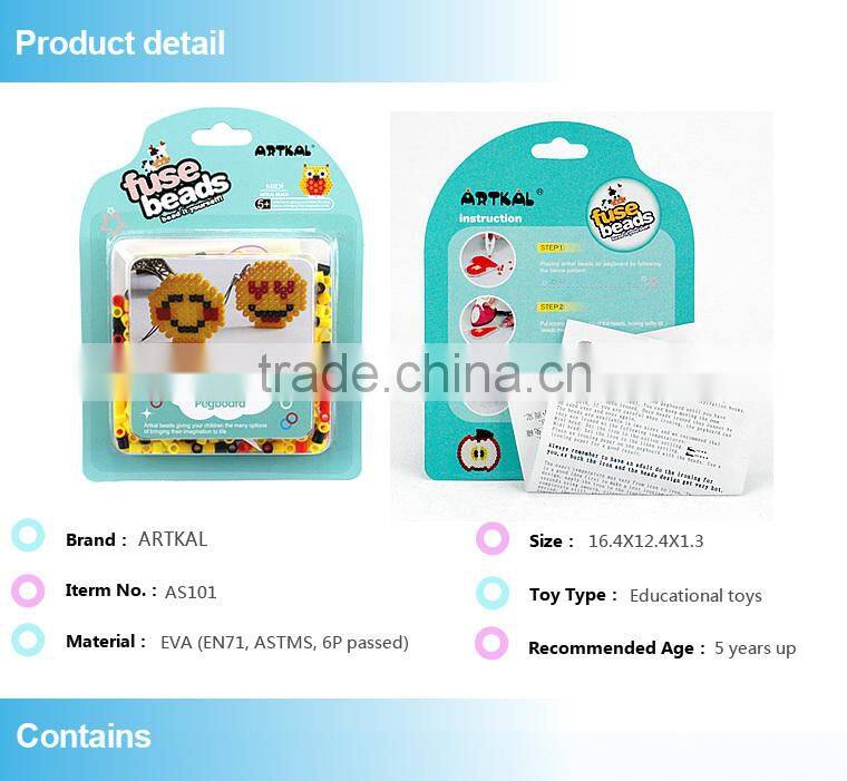 hot selling nontoxic educational toys AS101 hama beads magic diy perler beads