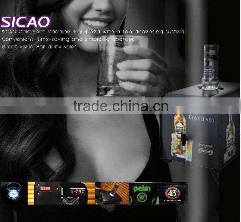 Two Bottle AGWA Bar Top Liquor Tap Machine Liquid Dispenser Cooled Shot