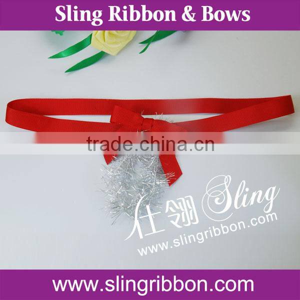 Gold Foil Satin Ribbon Bow For Gift Packaging