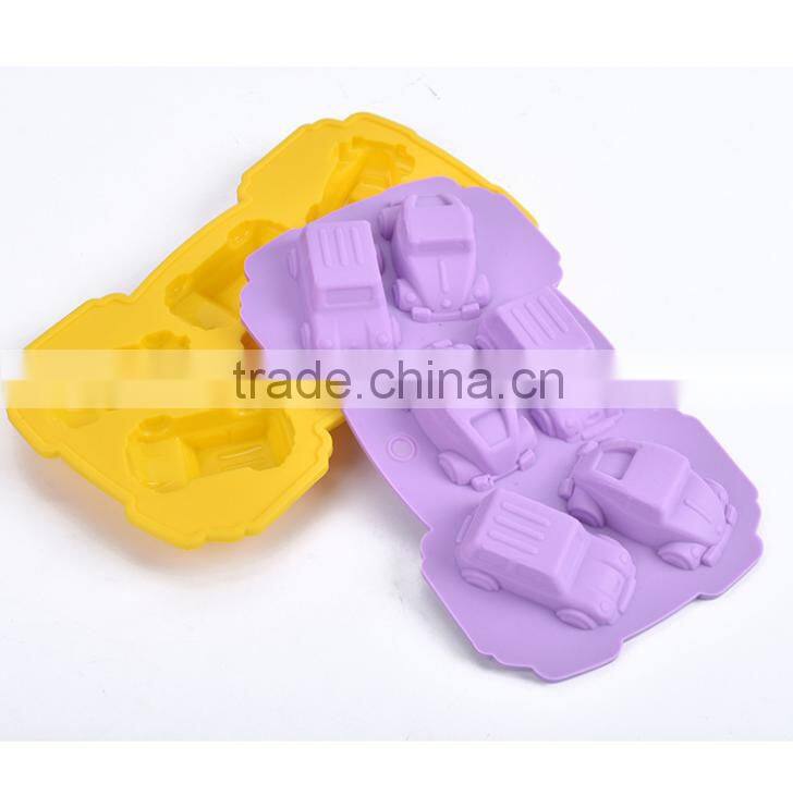 Fancy mini car shaped silicone ice cube tray