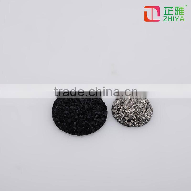 hot sale bulk resin cabochons drusy quartz stones