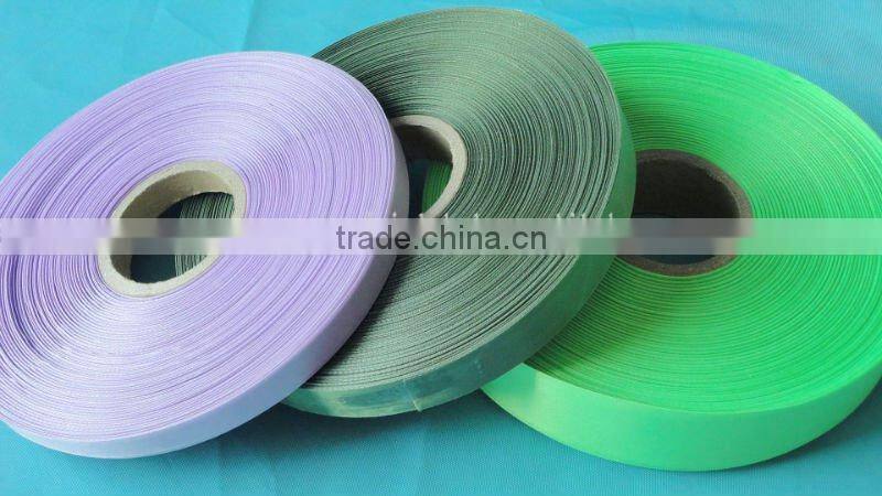 Slit Edge Polyester Satin Elastic Ribbon