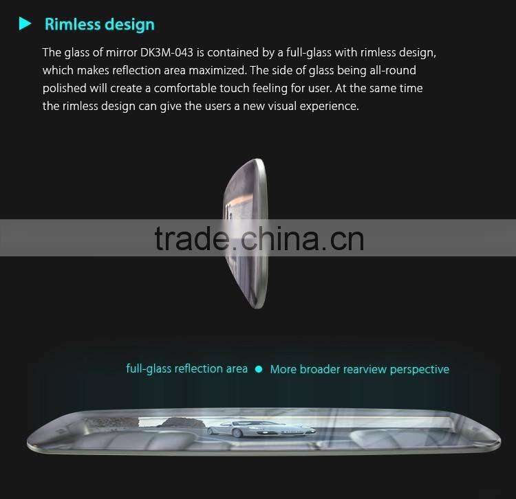 4.3 inch frameless mirror link synchronize the informations of your smart phone, reverse camera