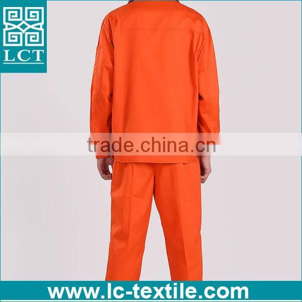 supply custom fit bright orange color european workwear with fashion design