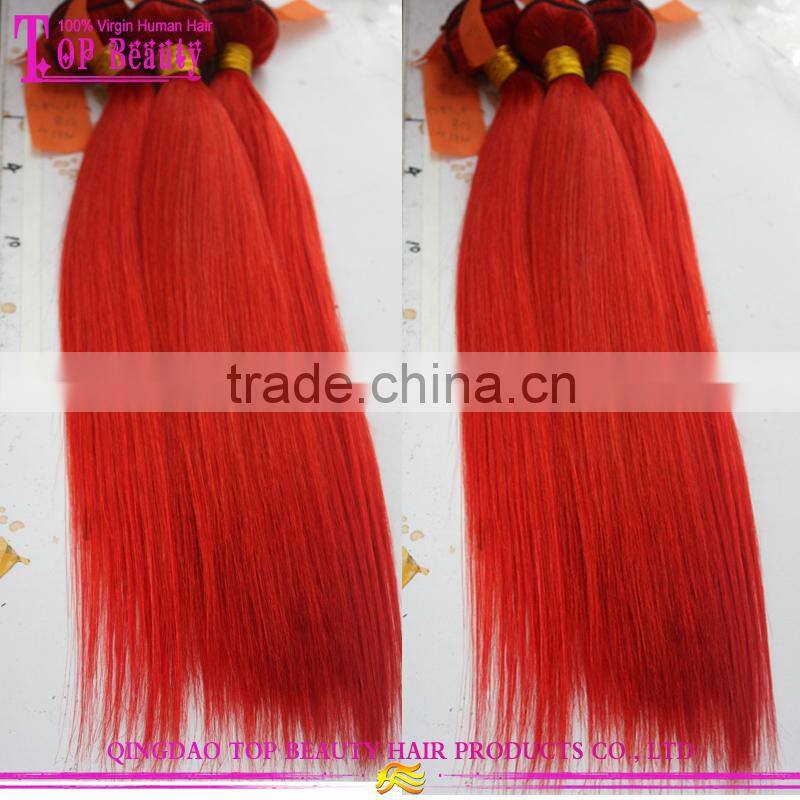 2016 Fashion 3 bundles brazilian hair weave bundles accept paypal wholesale cheap red brazilian hair weave
