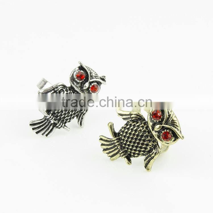 Hot fashion jewelry 2016 new owl rings