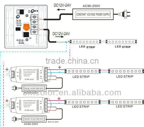 BC-321-10A IR remote led dimmer infinite switch led lamp 24v surface mounted Smart LED Dimmer