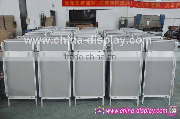 Attention-Grabbing sandwich board/A Frame sign poster stand with header