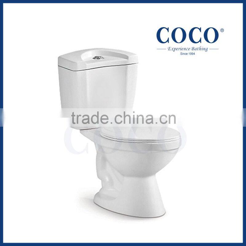 COCO 8001B bathroom ceramic siphonic two piece South American toilet