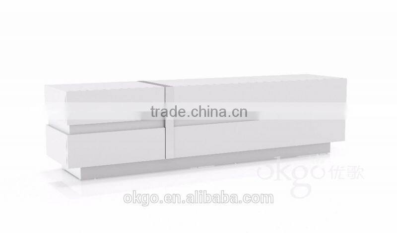 modern LED light tv cabinet