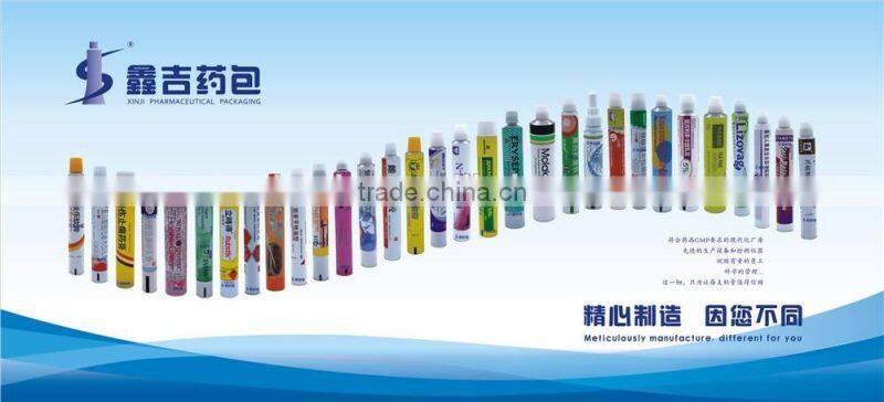 CFDA Certified Pharmaceutical/ Cosmetic Collapsible Aluminum Tube Gel