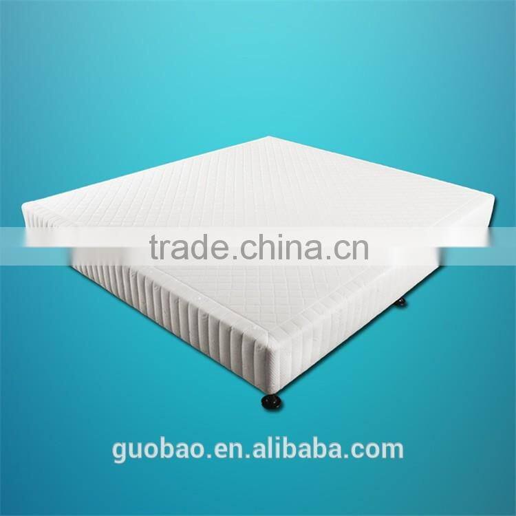 fixed fabric bed frame/mattress bed box/hotel wooden bed frame