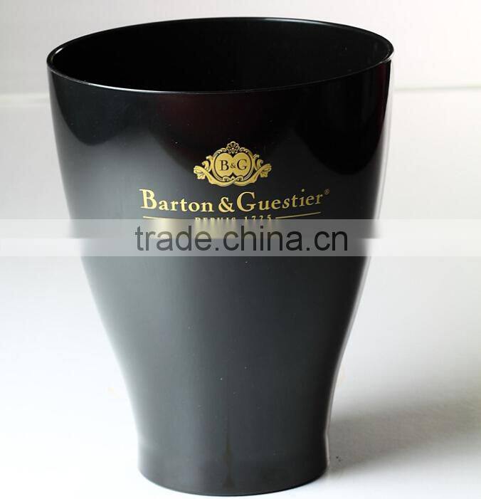 custom acrylic wine cooler bucket, plastic ice cooler bucket wholesale
