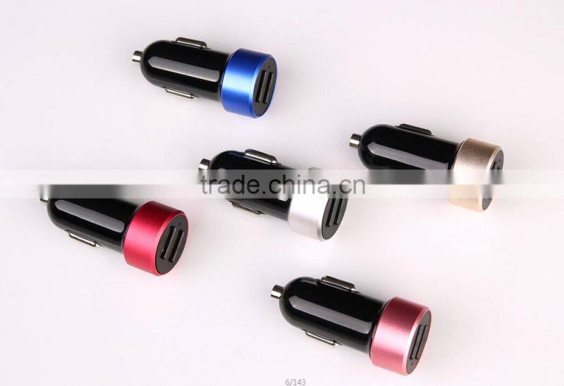 Best charger 2016 mini dual usb car lighter plug usb adapter