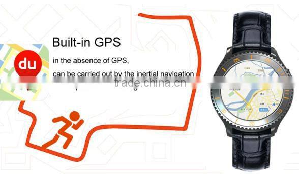 Android 5.1 OS MTK6580 Quad Core I2 Smart Watch Heart Rate Monitor Smartwatch With 3G Wifi Bluetooth GPS Google Play Store