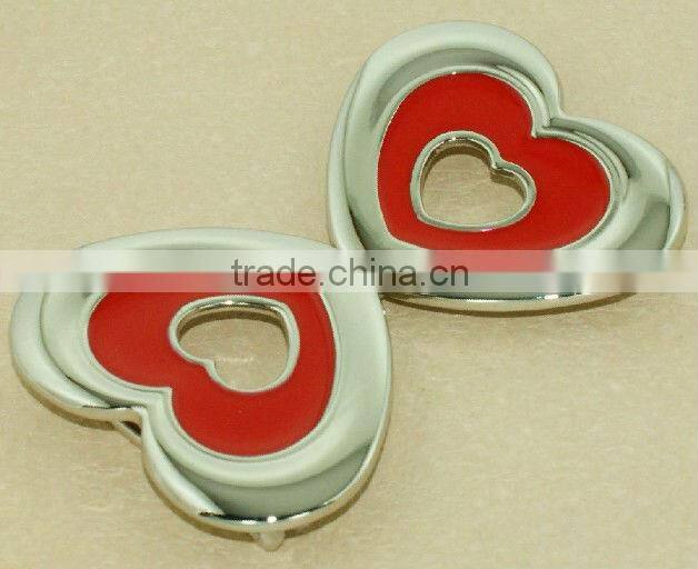 Fancy black bowknot belt buckle parts