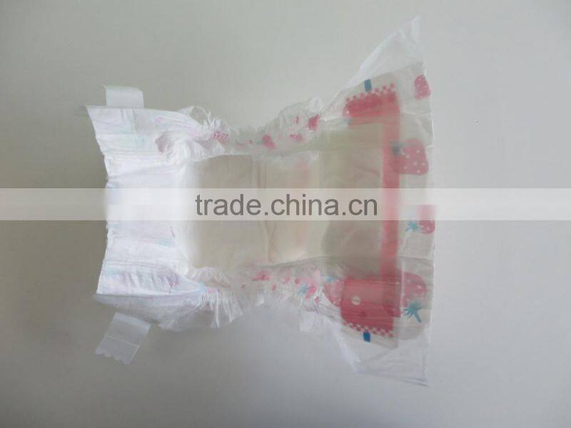 Ultra thin cheap cloth like film soft disposable paper baby diaper