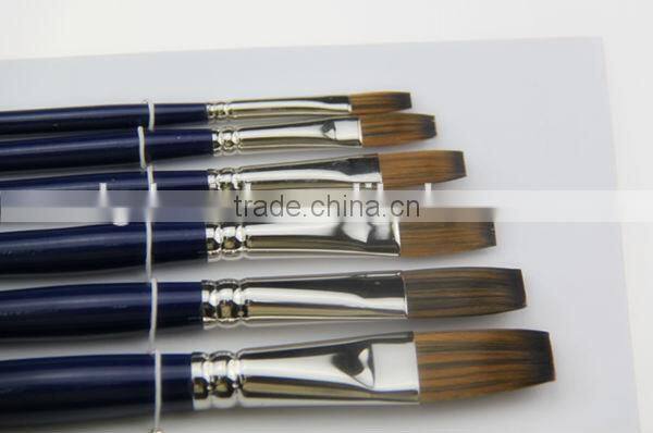 Flat Synthetics hair Artist brush,Paint brush,Artist painting brush