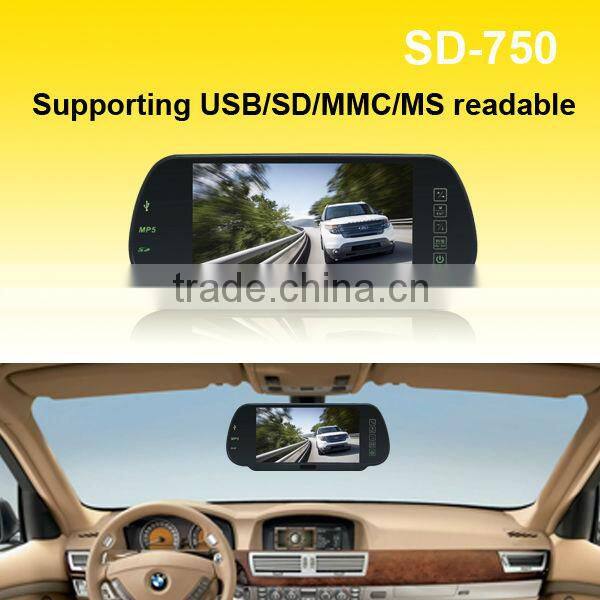 Universal lcd monitor 7 inch rear view mirror Car TV