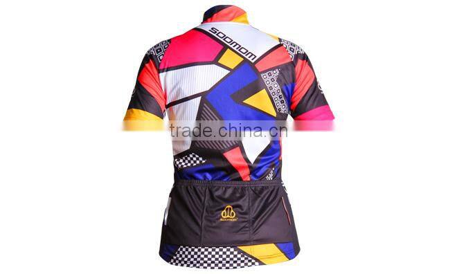 2014 summer windproof printed short sleeve cycling jerseys