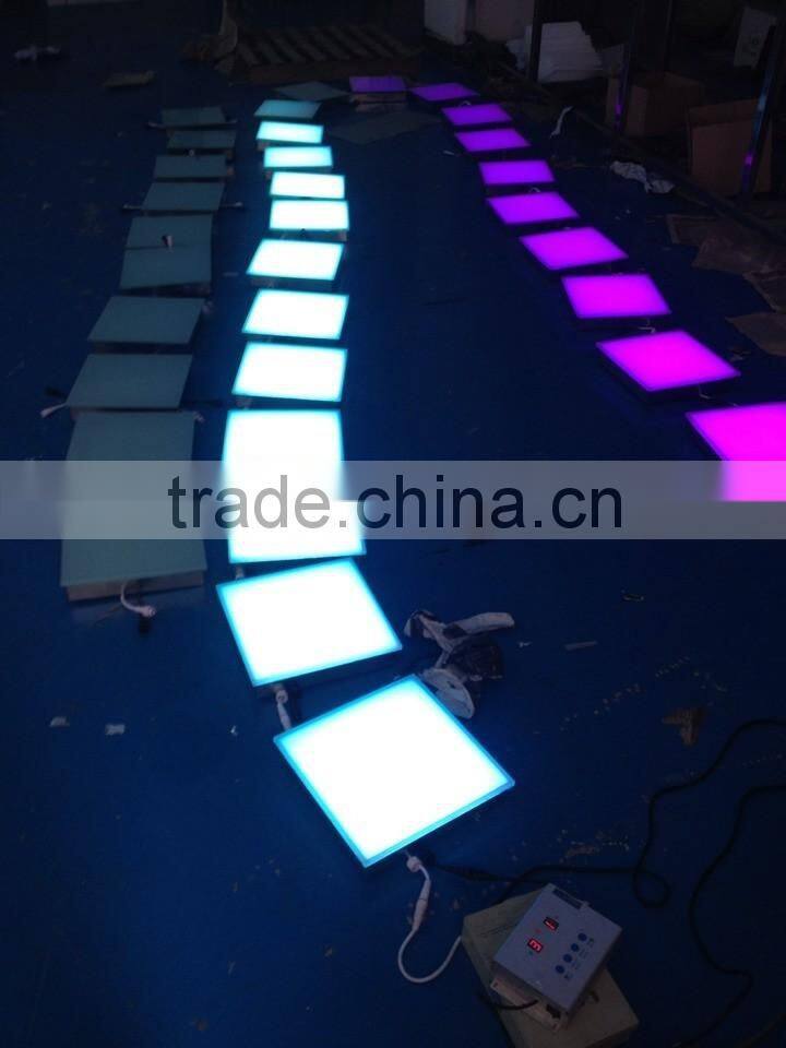Colorful changing square led floor light floor lamp modern with fiber optic flloor lights can be design by customers