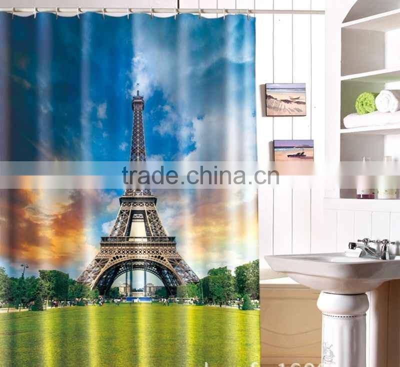 Photo Printed France Shower Curtain