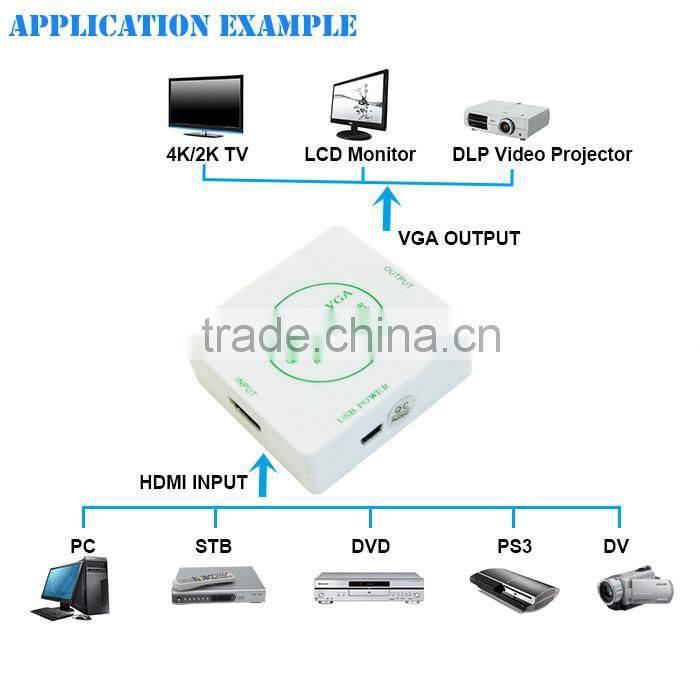 HDMi TO VGA Converter HD 1080P HDMI To VGA Adapter Video Converter