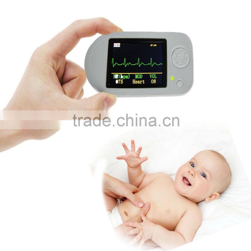 Portable ecg holter with recording data function