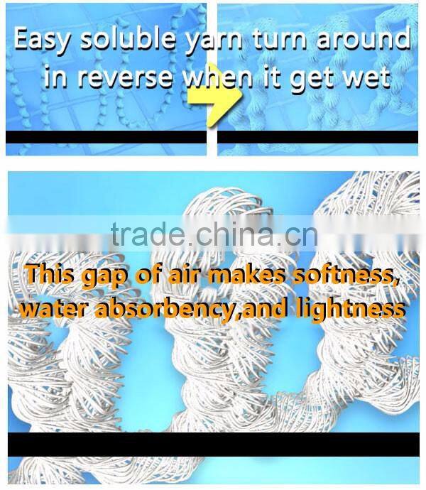 Reliable and Soft Convenient Bath Towel "air kaol" with multiple functions made in Japan