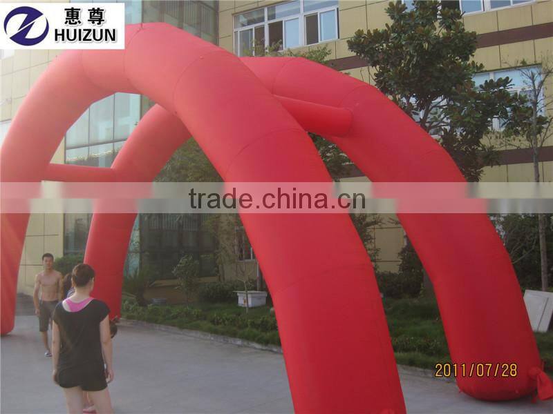 Attractive Colorful Promotion Advertising Double Inflatable Arch