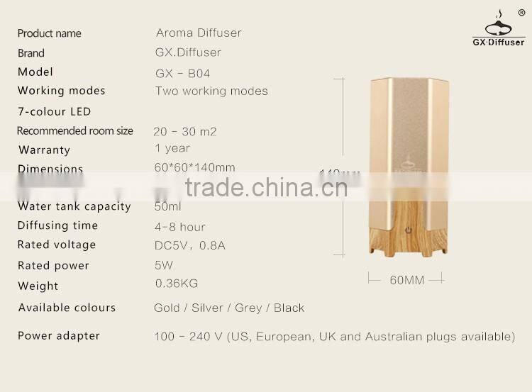 GX Diffuser air purifier china USB/wooden aroma diffuser/essential oil diffuser
