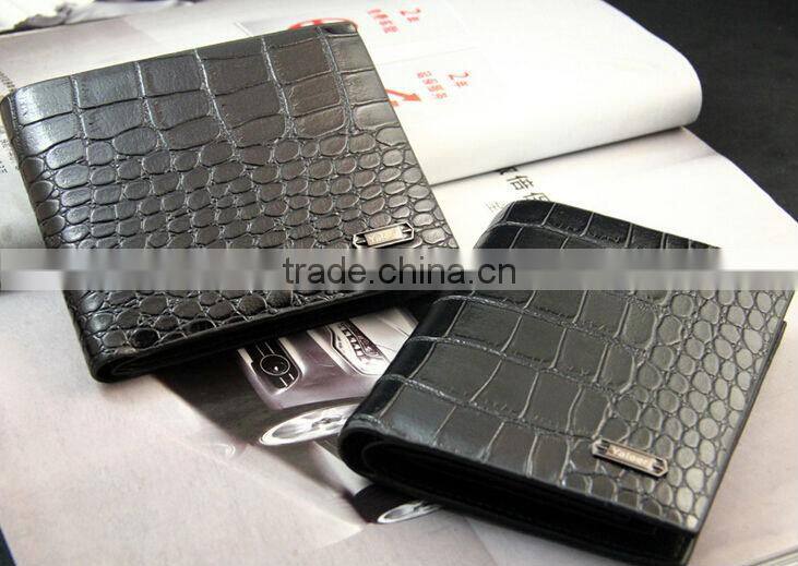 Wholesale Mens Black PU Leather Bifold Clutch Wallet Credit ID Card Coin Pocket Purse