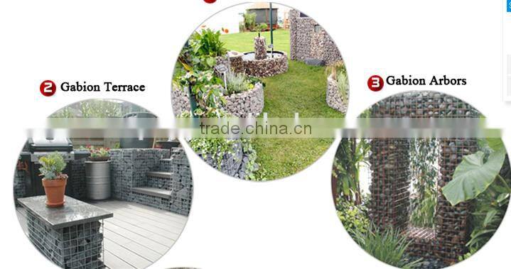 1mX1mX0.5m Galfan galvanized Zn gabion stone cage welded flexible Zoo gabion basket