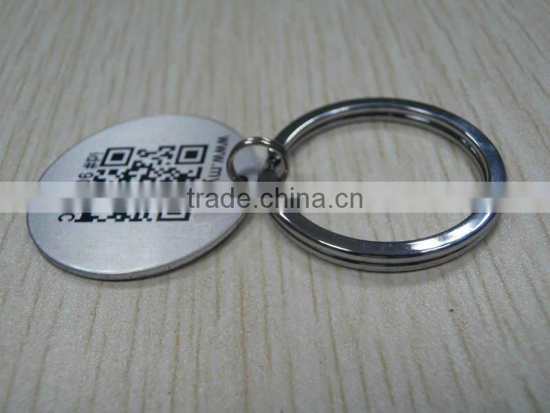 OEM Stainless steel metal tag id tags with engraved logo