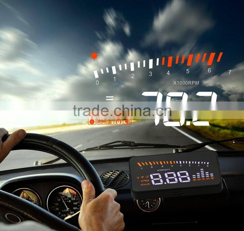 Vehicle-mounted HUD X5 car HUD windscreen fuel consumption speed car