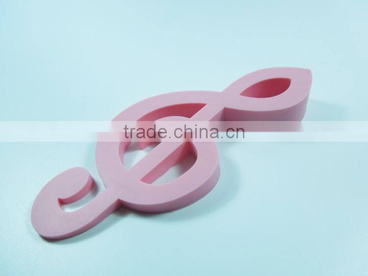 New arrival music note shape funny silicone door stops