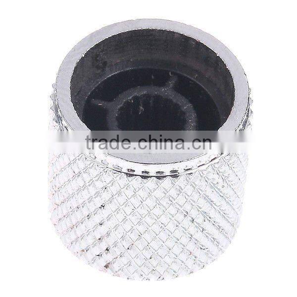Silver Metal Dome Knob for Electric Guitar Bass Parts