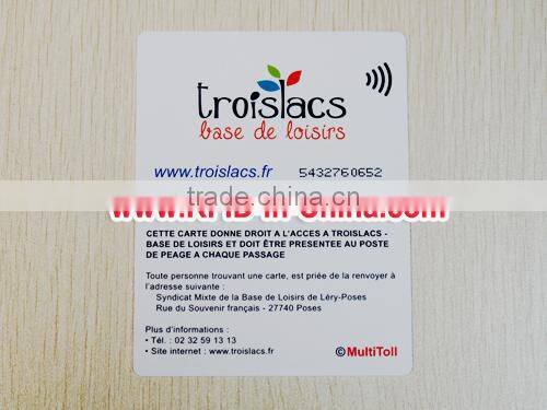 CMYK Printing RFID Gas Cards 13.56MHz RFID Smart Card