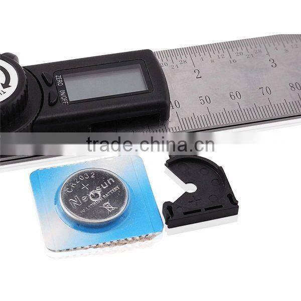 360 degree 600mm + Stable Locking Function/ Portable Stainless Steel 2-in-1 Digital Angle Finder Meter Protractor Ruler