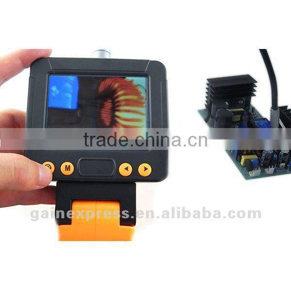 3.5" Video Inspection Waterproof Camera Endoscope/ Borescope Snake Scope Rotate 1 Meter Cable + 9.5 mm diameter with LED