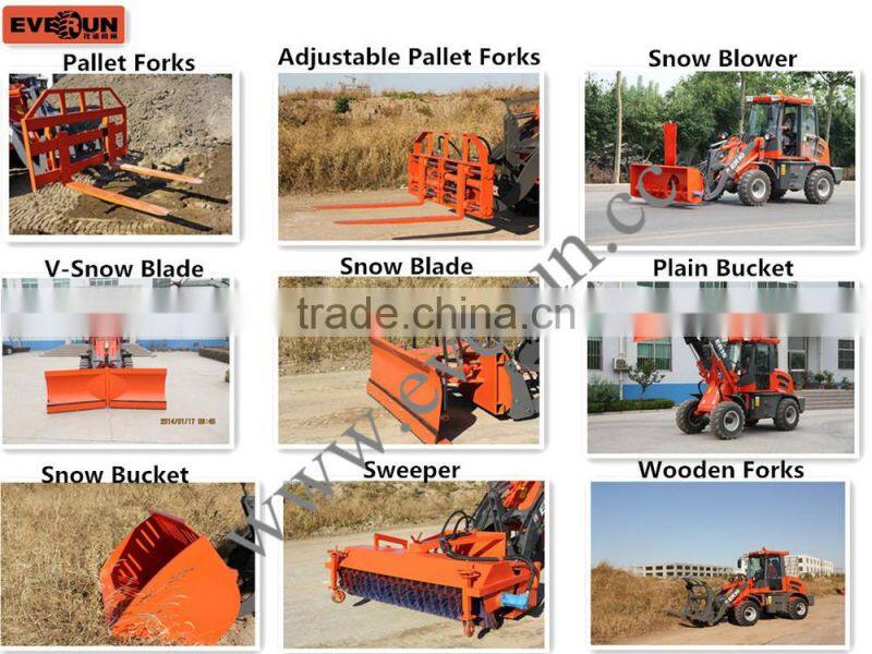 Everun CE Certificated 1.0ton Articulated Mini Shovel Loader