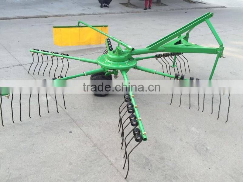 3 points of suspension rotary wheel hayrake used for farm