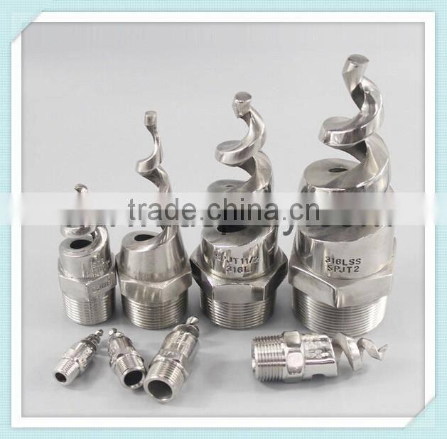 Brass stainless steel ss pvc plastic pp HHSJ spjt spiral nozzle