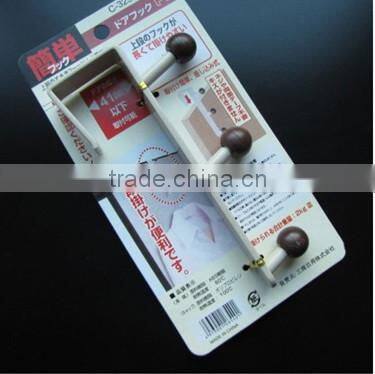 Japanese style simple design F type lollipop shaped hook hangers