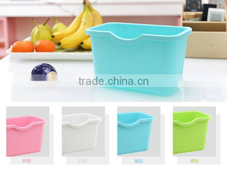 Candy-color suspensible storage box/ rubbish can--blue S)